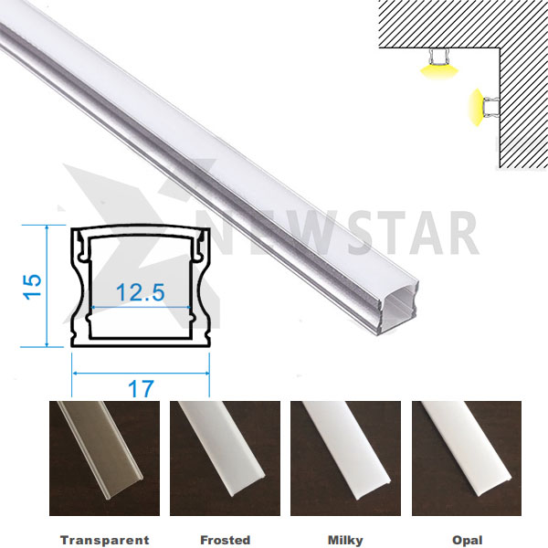17x15mm LED Aluminum profile